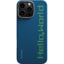 Чехол для iPhone 16 Pro Max Pitaka Tactile Woven Case (Hello World)