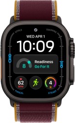 Apple Watch Ultra 4, GPS+Cellular, 49 mm, Trail Loop (титановый черный/бургунди), размер M/L