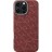 Чехол для iPhone 16 Pro Pitaka Monogram PTK Tactile Woven (красно-золотой)
