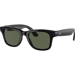 Ray-Ban Meta Wayfarer (Gen 2) RW4012 Shiny Black/Green (150-50 C 601/7150)